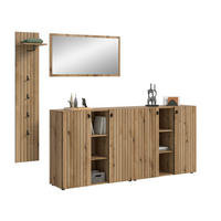 Garderobenset STATION Evoke Oak Nachbildung B/H/T: ca. 258x192x37 cm STATION - (258,00/192,00/37,00cm) - xonox.home