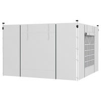 Outsunny Pavillon-Seitenwände weiß Polyester H/L: ca. 195x295 cm Pavillon-Seitenwände - weiß (295,00cm) - Outsunny