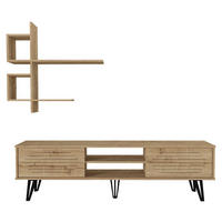 Wohnwand Fred beige B/H/T: ca. 180x51x35 cm Fred - beige (180,00/51,00/35,00cm) - moebel17