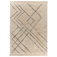 360Living Teppich Mylen creme B/L: ca. 200x290 cm Mylen - creme/schwarz (200,00/290,00cm) - 360Living