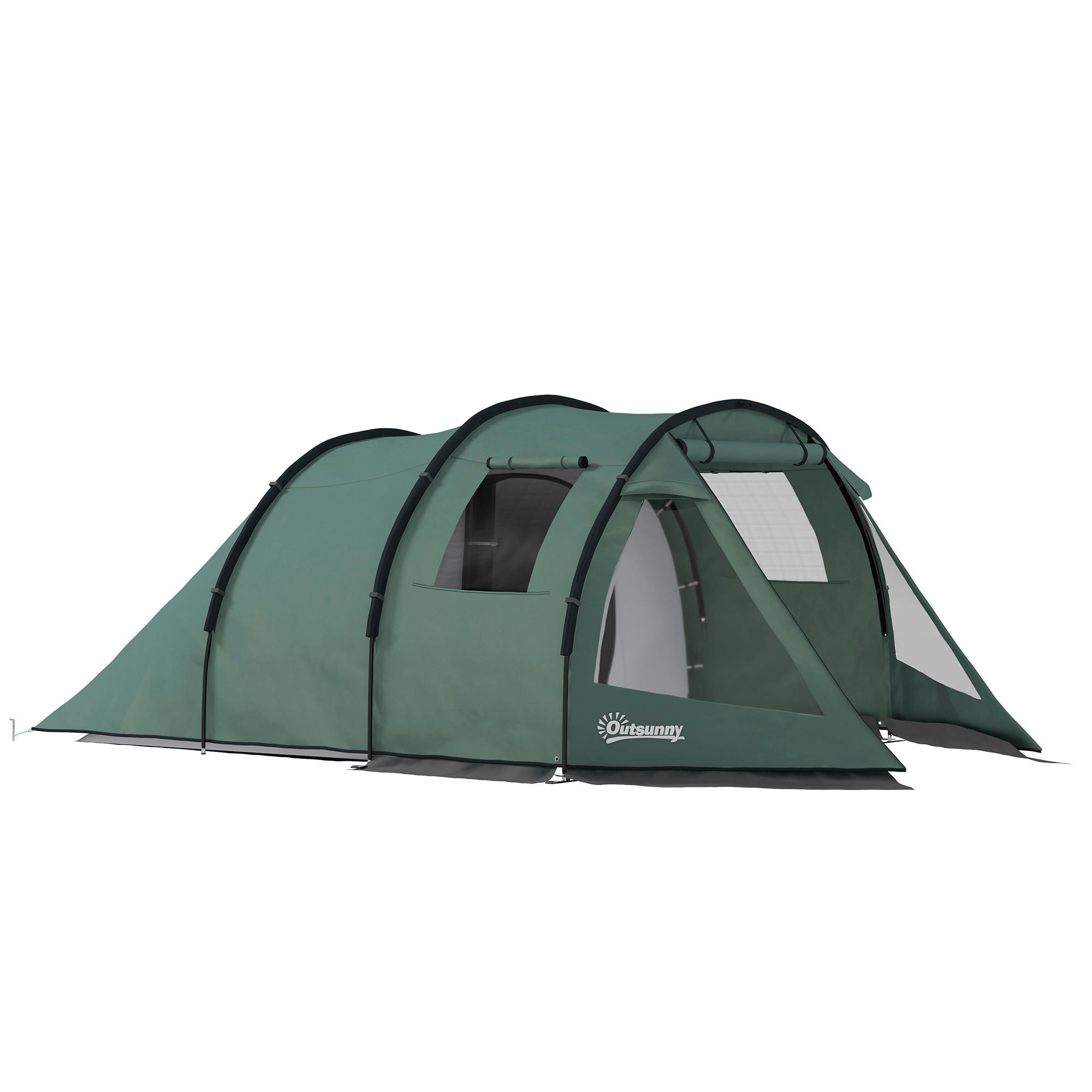 Outsunny Campingzelt B/H/L: ca. 264x172x475 cm Campingzelt - grün (475,00/264,00/172,00cm) - Outsunny
