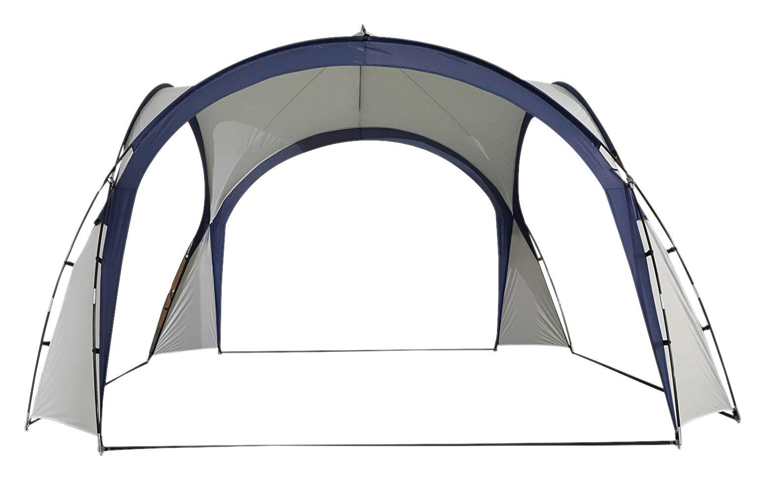Outsunny Gartenpavillon Gartenpavillon - blau/grau (350,00/350,00/230,00cm) - Outsunny