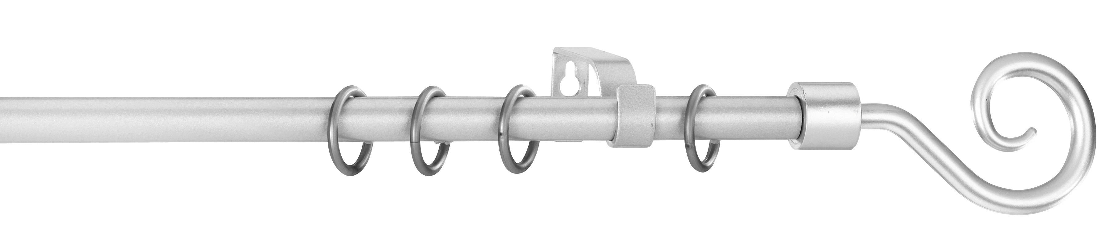 Stilgarnituren Kringel silber Metall D: ca. 1,6 cm ausziehbar von ca. 130 bis 240 cm 1.0 Läufe Kringel - silber (1,60cm) - POCOline