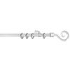 Stilgarnituren Kringel silber Metall D: ca. 1,6 cm ausziehbar von ca. 130 bis 240 cm 1.0 Läufe Kringel - silber (1,60cm) - POCOline