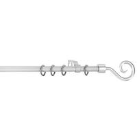 Stilgarnituren Kringel silber Metall D: ca. 1,6 cm ausziehbar von ca. 130 bis 240 cm 1.0 Läufe Kringel - silber (1,60cm) - POCOline