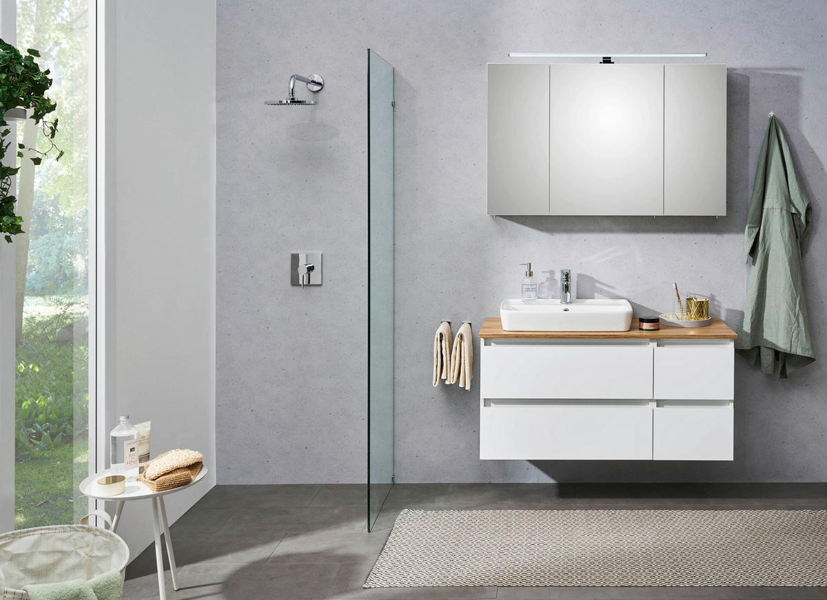 Badezimmer-Set Quickset 360 weiß glanz B/H/T: ca. 113x200x50 cm Quickset 360 - weiß (113,00/200,00/50,00cm) - Pelipal