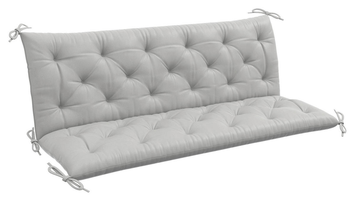 Outsunny Bankauflage hellgrau Schaumstoff B/H/L: ca. 98x8x150 cm Bankauflage - hellgrau (150,00/98,00/8,00cm) - Outsunny