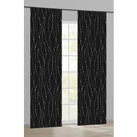 Schiebevorhang New Point schwarz B/L: ca. 60x245 cm New Point - schwarz/silber (60,00/245,00cm)