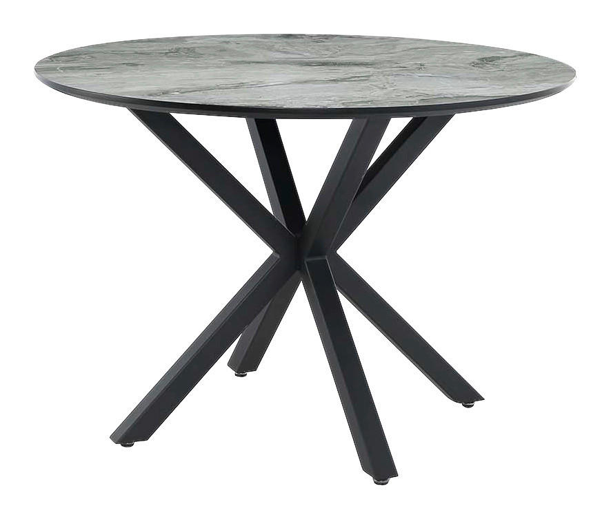 schwarz grau Marmoroptik D: ca. 110 cm Ontario_Esstisch_6003373 - schwarz/Marmoroptik (110,00cm)