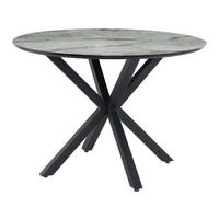 schwarz grau Marmoroptik D: ca. 110 cm Ontario_Esstisch_6003373 - schwarz/Marmoroptik (110,00cm)