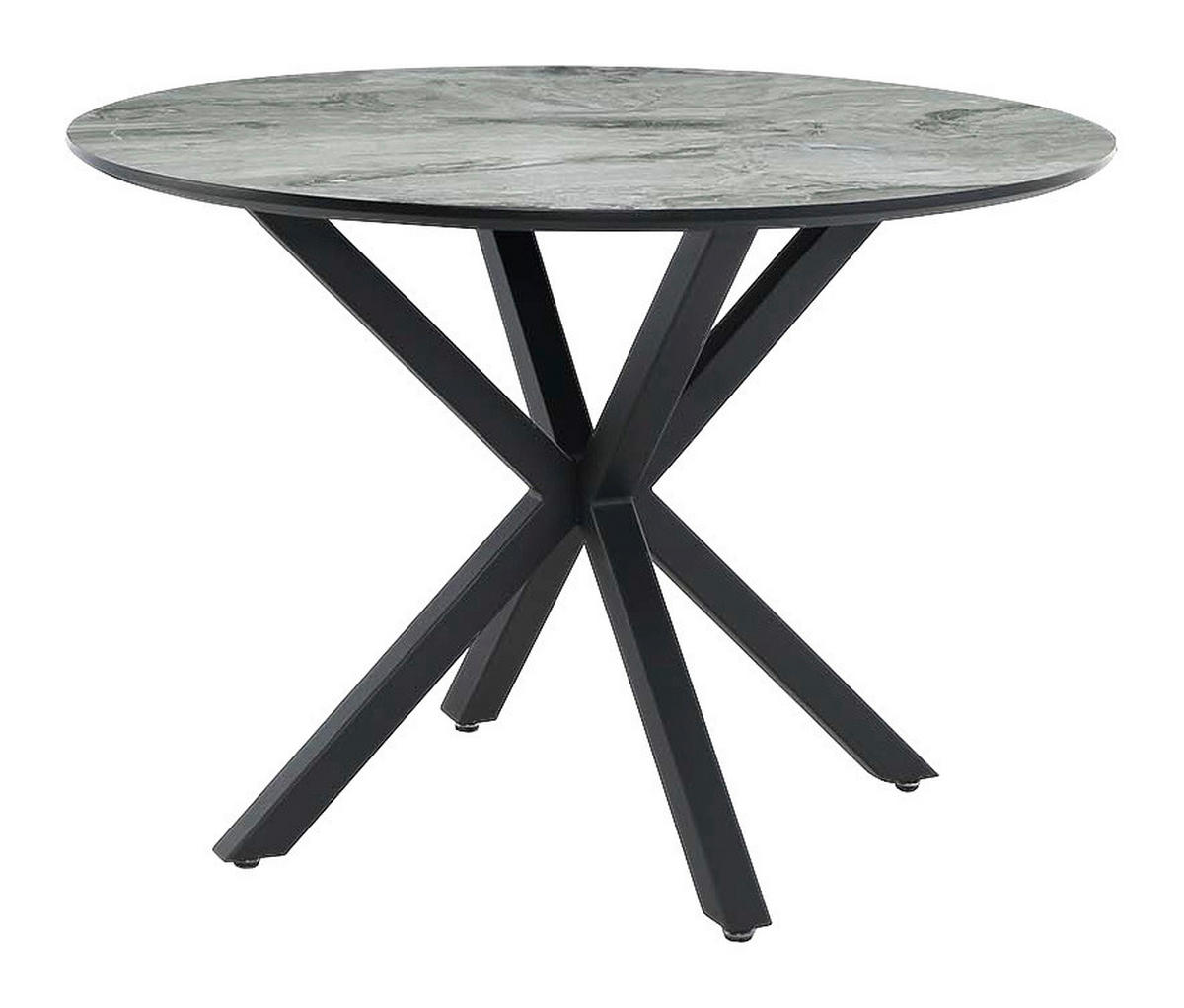 schwarz grau Marmoroptik D: ca. 110 cm Ontario_Esstisch_6003373 - schwarz/Marmoroptik (110,00cm)