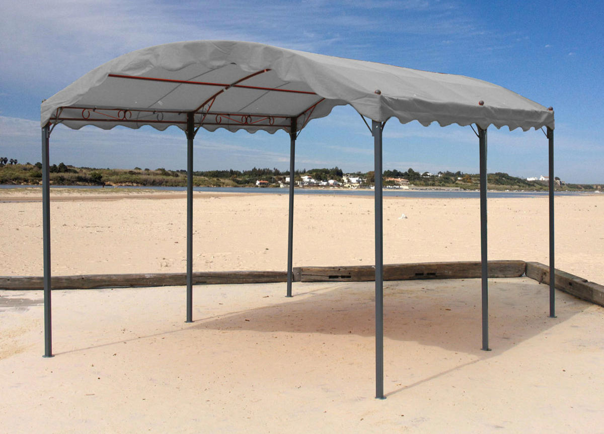 Grasekamp Seitenteile für Bogenpergola grau Kunststoff B/L: ca. 300x400 cm Seitenteile_für_Bogenpergola - grau (300,00/400,00cm) - Grasekamp