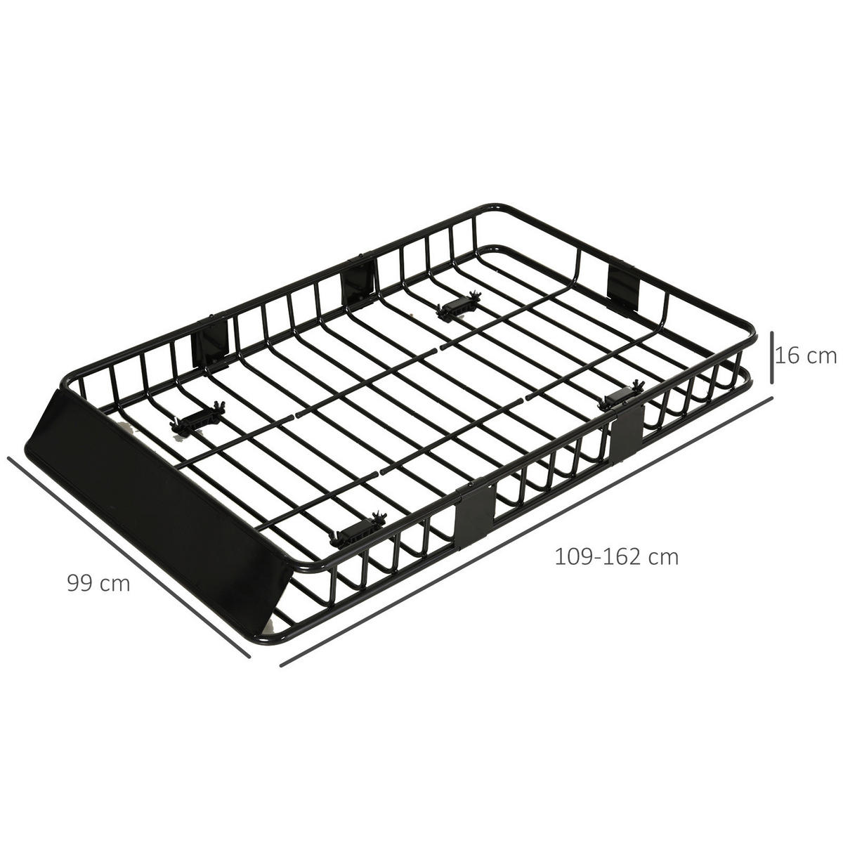 HOMCOM Dachträger Dachträger - schwarz (16,00/99,00/162,00cm) - HOMCOM