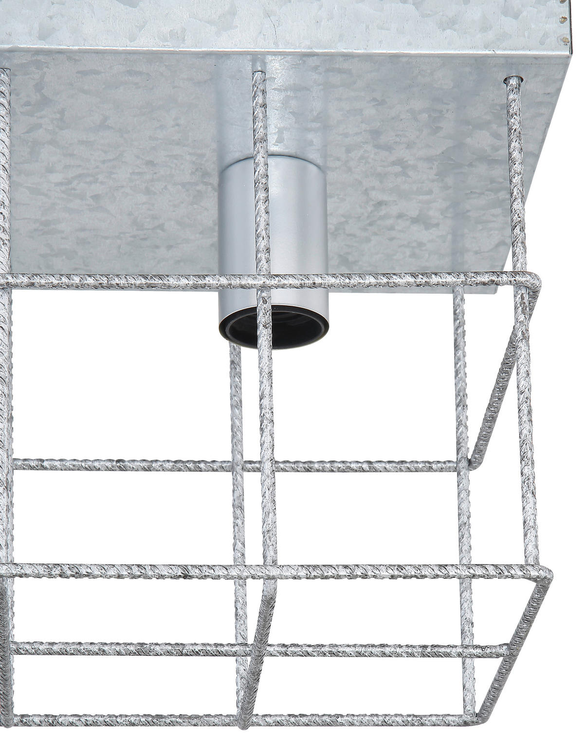 GLOBO Deckenleuchte silber Metall B/H/T: ca. 20x25,8x60 cm 3 Brennstellen 15530Z-3D - silber (20,00/25,80/60,00cm) - GLOBO