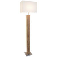 Nowa Stehleuchte 41090146 silber natur MDF B/H/T: ca. 40x150x27 cm E27 1 Brennstellen GUMP - natur/silber (40,00/150,00/27,00cm) - Nowa