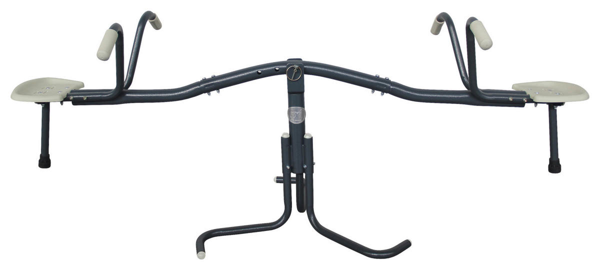 AXI Rotierende Wippe anthrazit B/H/L: ca. 67x55x177 cm Rotierende Wippe - creme/anthrazit (177,00/67,00/55,00cm) - AXI