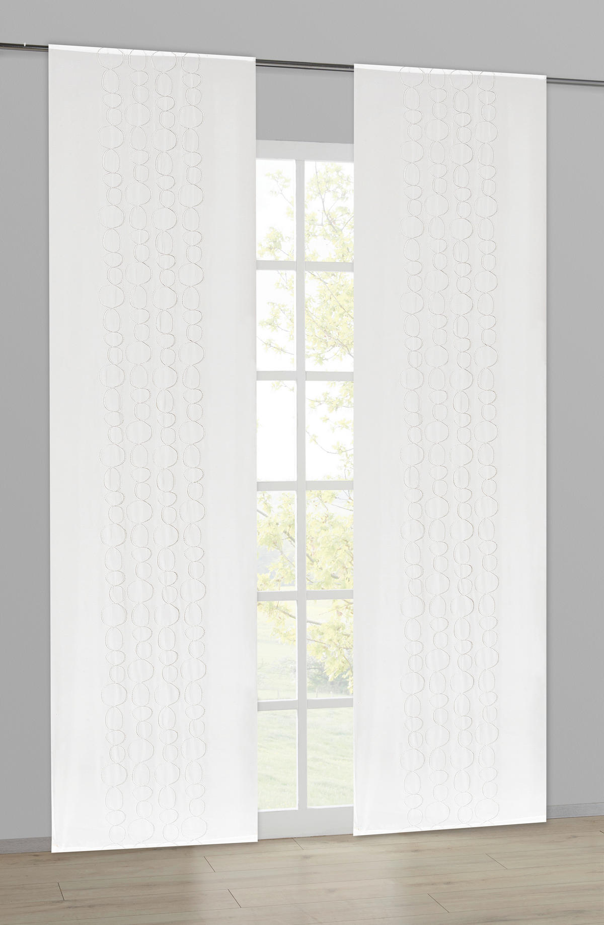 Schiebevorhang Kelsey weiß B/L: ca. 60x245 cm Kelsey - weiß (60,00/245,00cm)