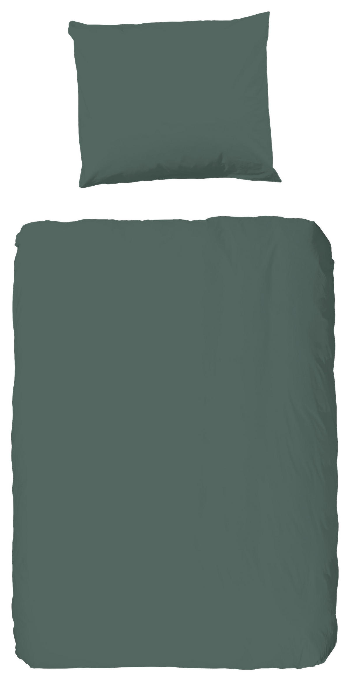 Baumwoll Bettwäsche Bettwäsche-Baumwolle - grün (100,00/135,00cm) - Good Morning