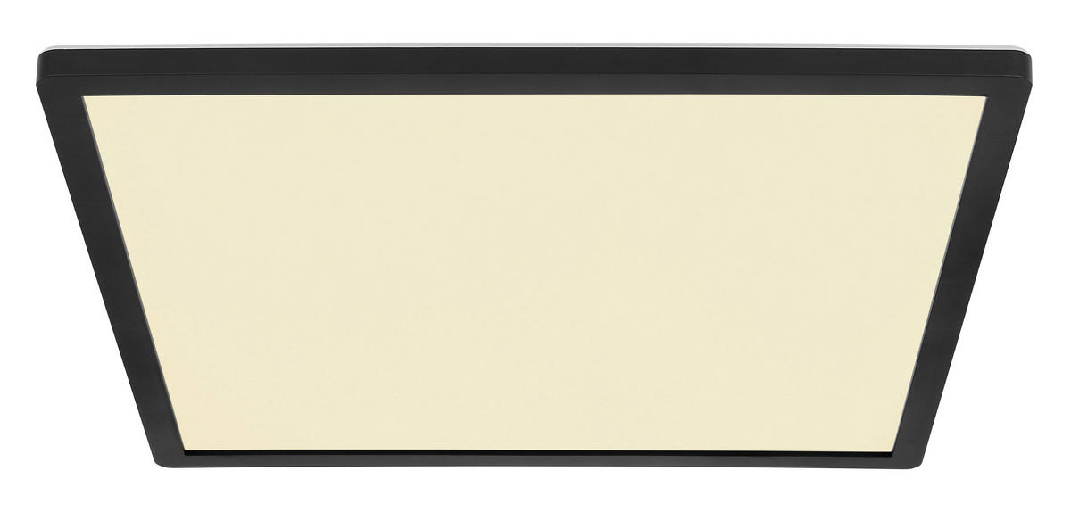GLOBO Deckenleuchte SAPANA 41563-24B schwarz Opal Kunststoff B/H/L: ca. 42x2,5x42 cm SAPANA - schwarz/Opal (42,00/42,00/2,50cm) - GLOBO
