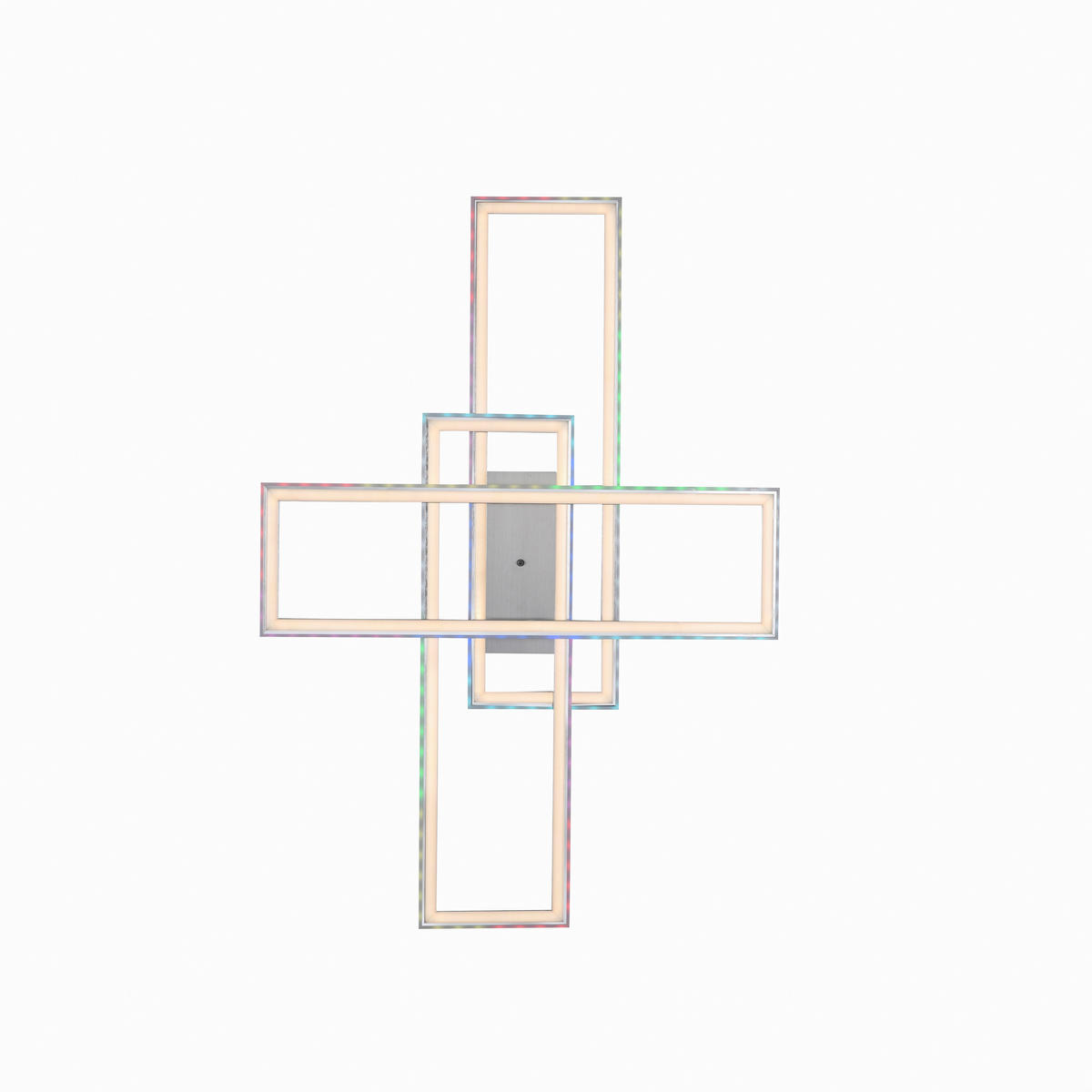 Just Light LED-Deckenleuchte FELIX60 14637-55 stahlfarbig weiß Kunststoff Stahl B/H/T: ca. 101x6,9x71 cm 2 Brennstellen FELIX60 - weiß/stahlfarbig (101,00/6,90/71,00cm) - Just Light
