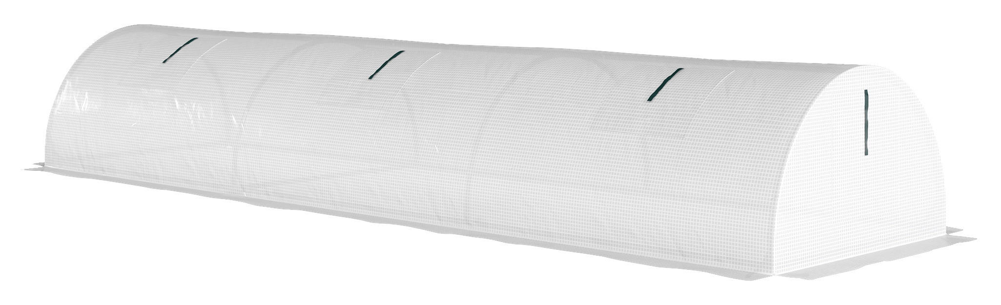 Outsunny Gewächshaus B/H/L: ca. 80x45x300 cm Gewächshaus - weiß (300,00/80,00/45,00cm) - Outsunny