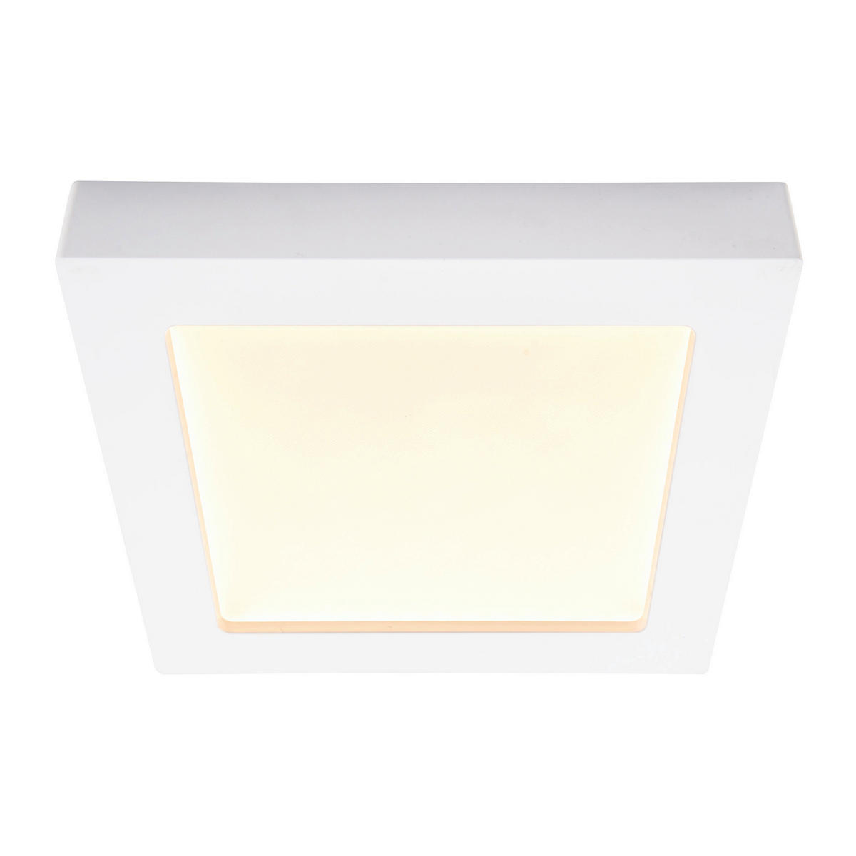 Näve Leuchten LED-Ein-/Aufbauleuchte weiß Kunststoff Metall B/H/T: ca. 22,7x3,5x22,7 cm KOMPLEX - weiß (22,70/3,50/22,70cm) - Näve Leuchten