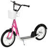 HOMCOM Kinderroller rosa Kinderroller - weiß/rosa (139,00/58,00/96,00cm) - HOMCOM