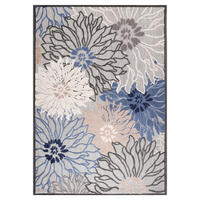 Sanat Outdoorteppich FLORAL grau B/L: ca. 120x170 cm FLORAL - grau (120,00/170,00cm) - Sanat