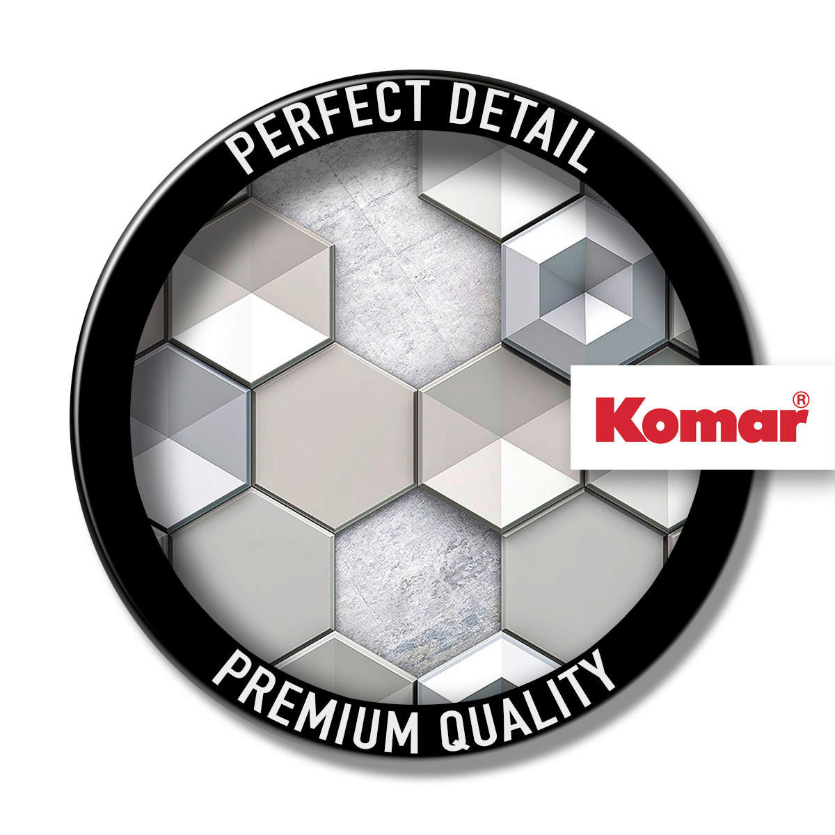 Komar Fototapete Hexagon Concrete B/L: ca. 400x250 cm Hexagon Concrete - (400,00/250,00cm) - Komar
