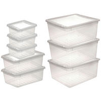 keeeper Box-Basixxset transparent B/H/L: ca. 33,5x25x39 cm Box-Basixxset_bea_8tlg. - transparent (39,00/33,50/25,00cm) - keeeper