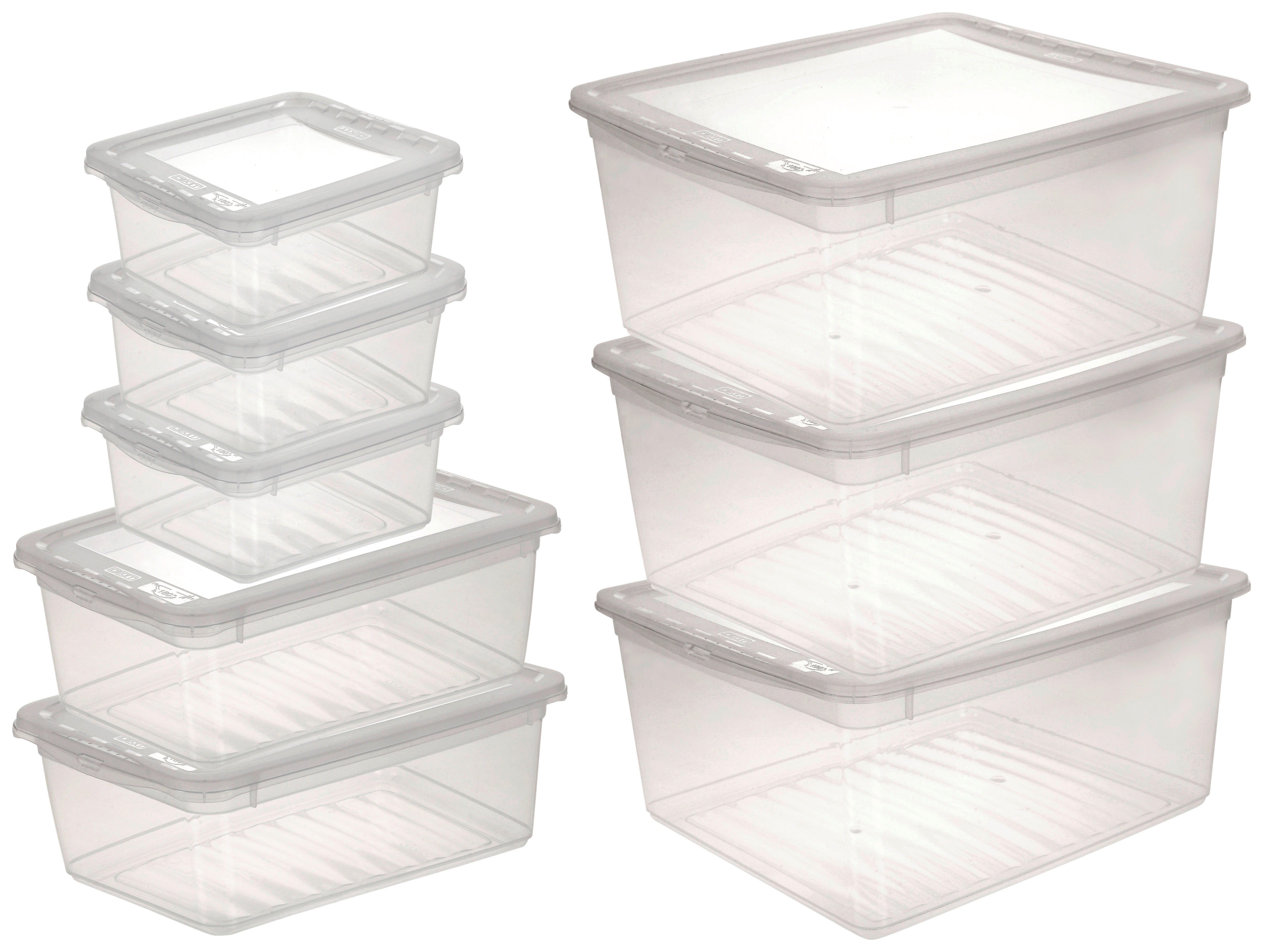 keeeper Box-Basixxset transparent B/H/L: ca. 33,5x25x39 cm