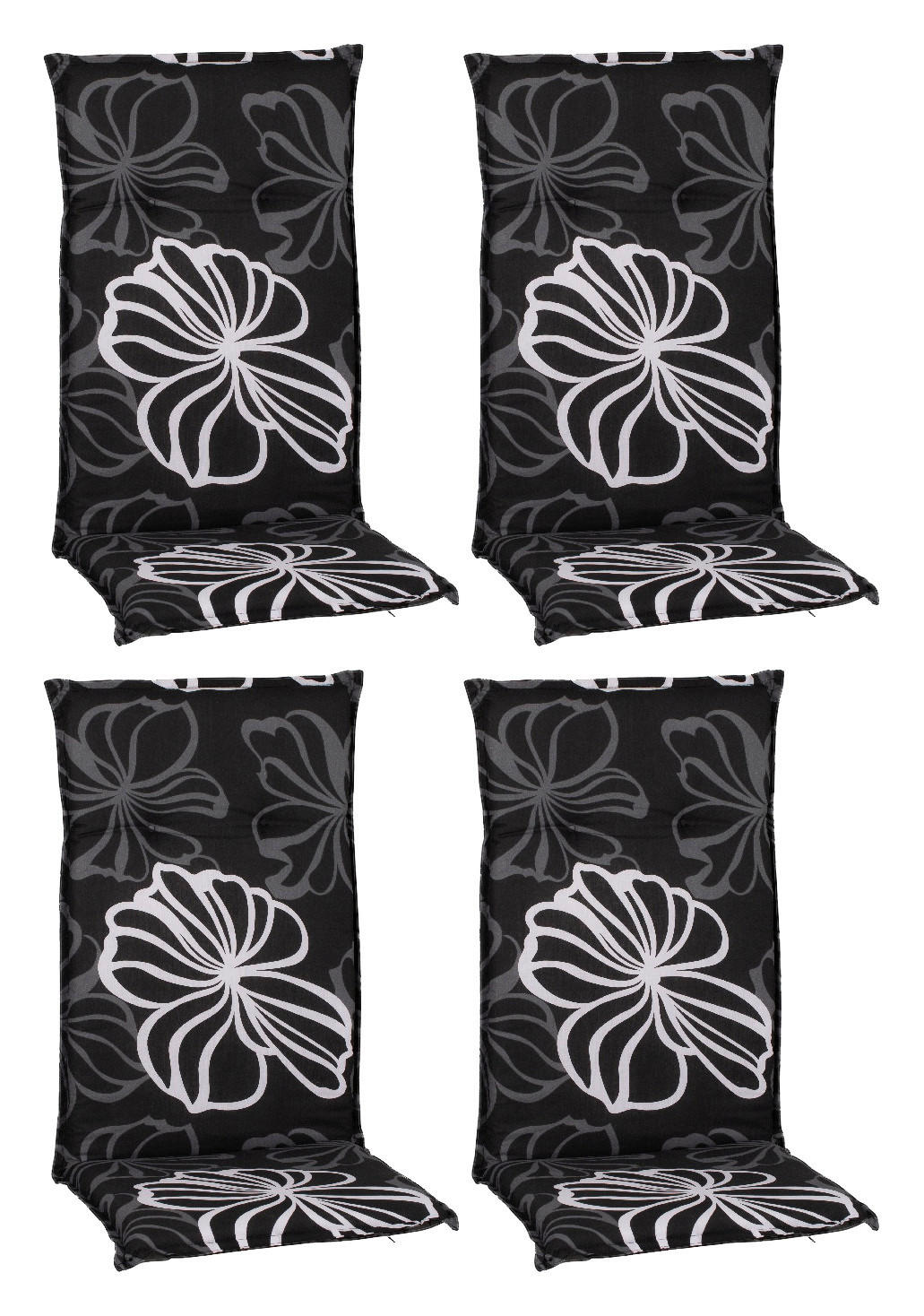 Beo Saumauflage für Hochlehner schwarz Polyester-Mischgewebe B/H/L: ca. 50x6x118 cm 4er Set