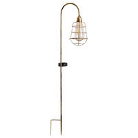 LED-Solarleuchte 4129502 messing Metall H: ca. 76,5 cm 2er-Set LED Solar-Erdspieß "GITTI" - messing (76,50cm) - Näve Leuchten