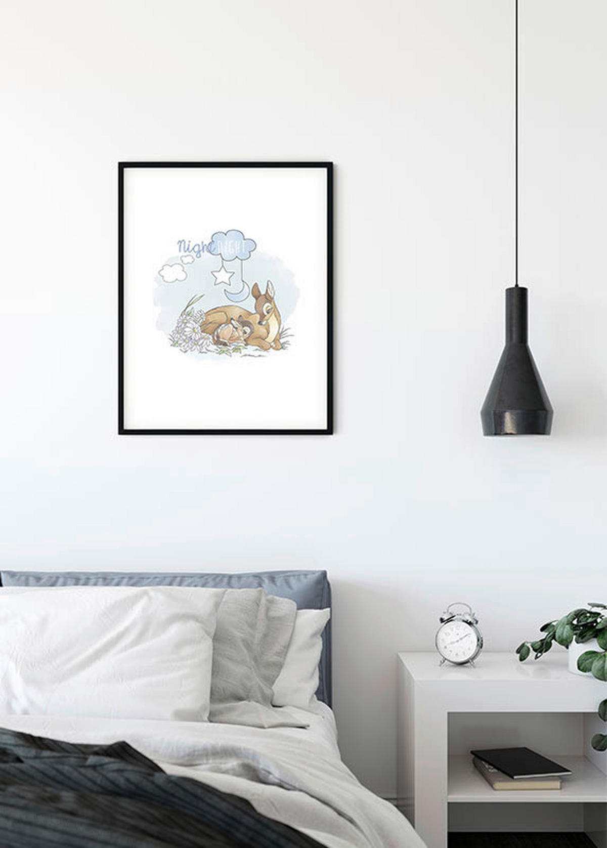 Komar Poster Bambi Good Night Disney B/L: ca. 50x70 cm Bambi Good Night - (50,00/70,00cm) - Komar