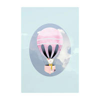 Komar Poster Happy Balloon Green Luftballons Happy Balloon Green - Komar