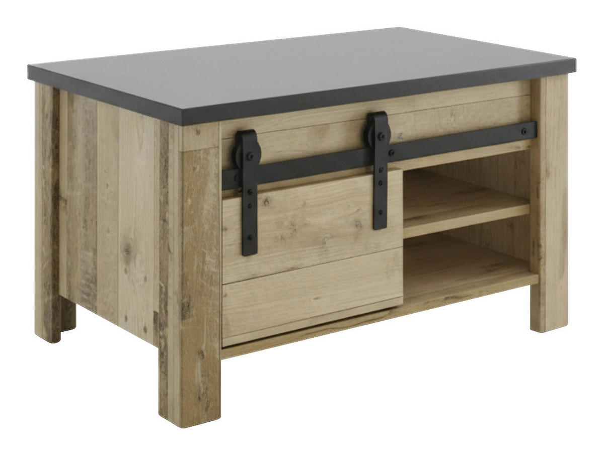 Couchtisch Sherwood B/H/T: ca. 92x50x50 cm Sherwood - Eiche/anthrazit (92,00/50,00/50,00cm)