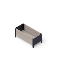 UPYARD Hochbeet MODERN grau Holz B/H/L: ca. 36x32x78 cm MODERN - grau (78,00/36,00/32,00cm) - UPYARD