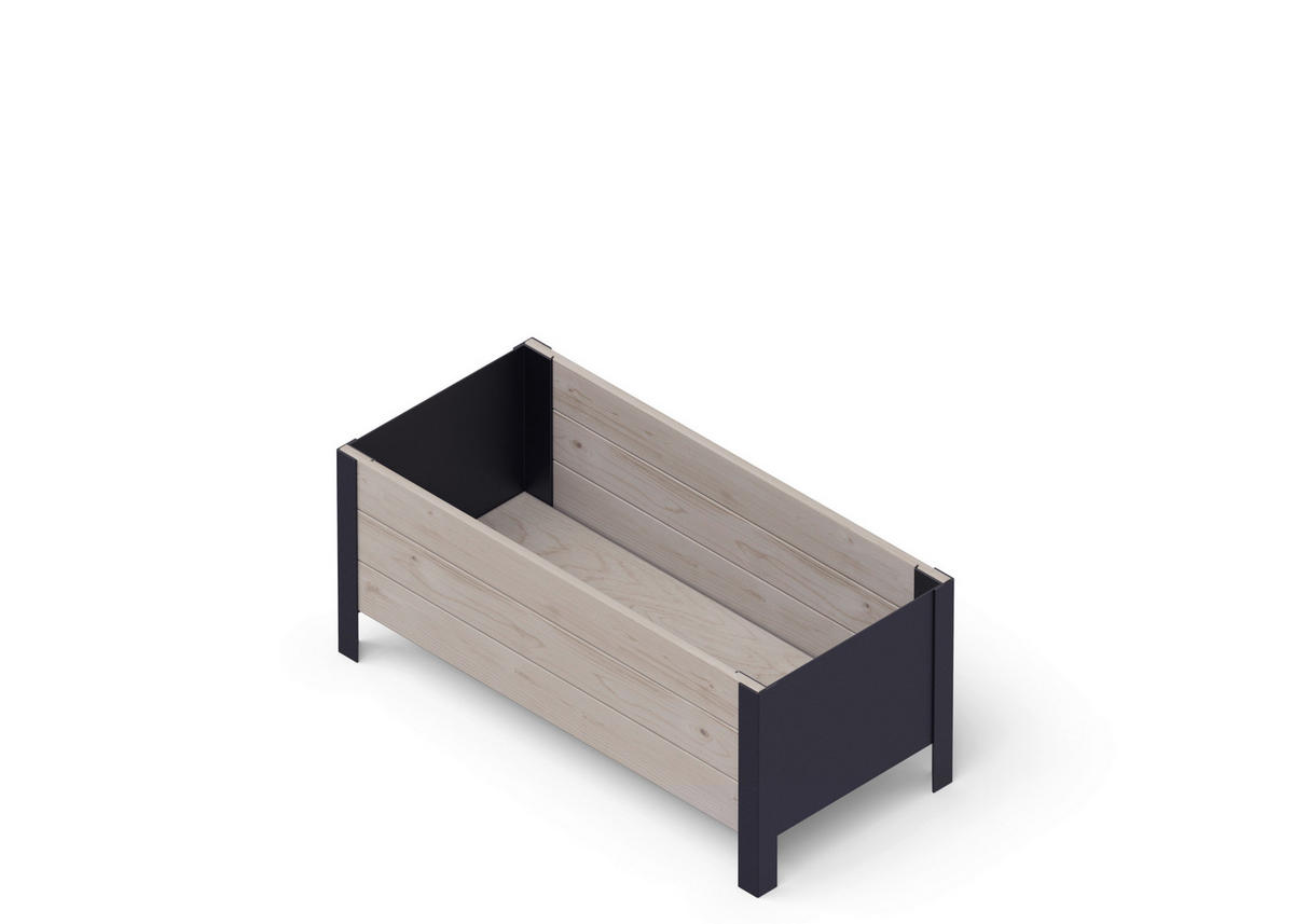 UPYARD Hochbeet MODERN grau Holz B/H/L: ca. 36x32x78 cm MODERN - grau (78,00/36,00/32,00cm) - UPYARD