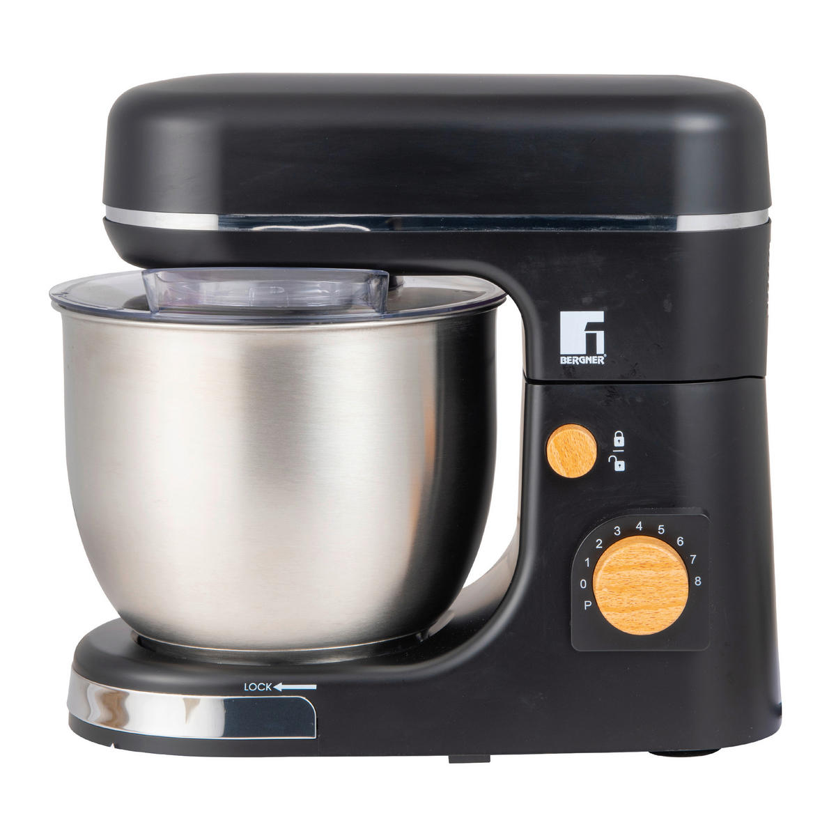BERGNER Standmixer silber schwarz Edelstahl B/H/L: ca. 23x33,7x38 cm BAKING LOVERS - schwarz/silber (38,00/23,00/33,70cm) - BERGNER