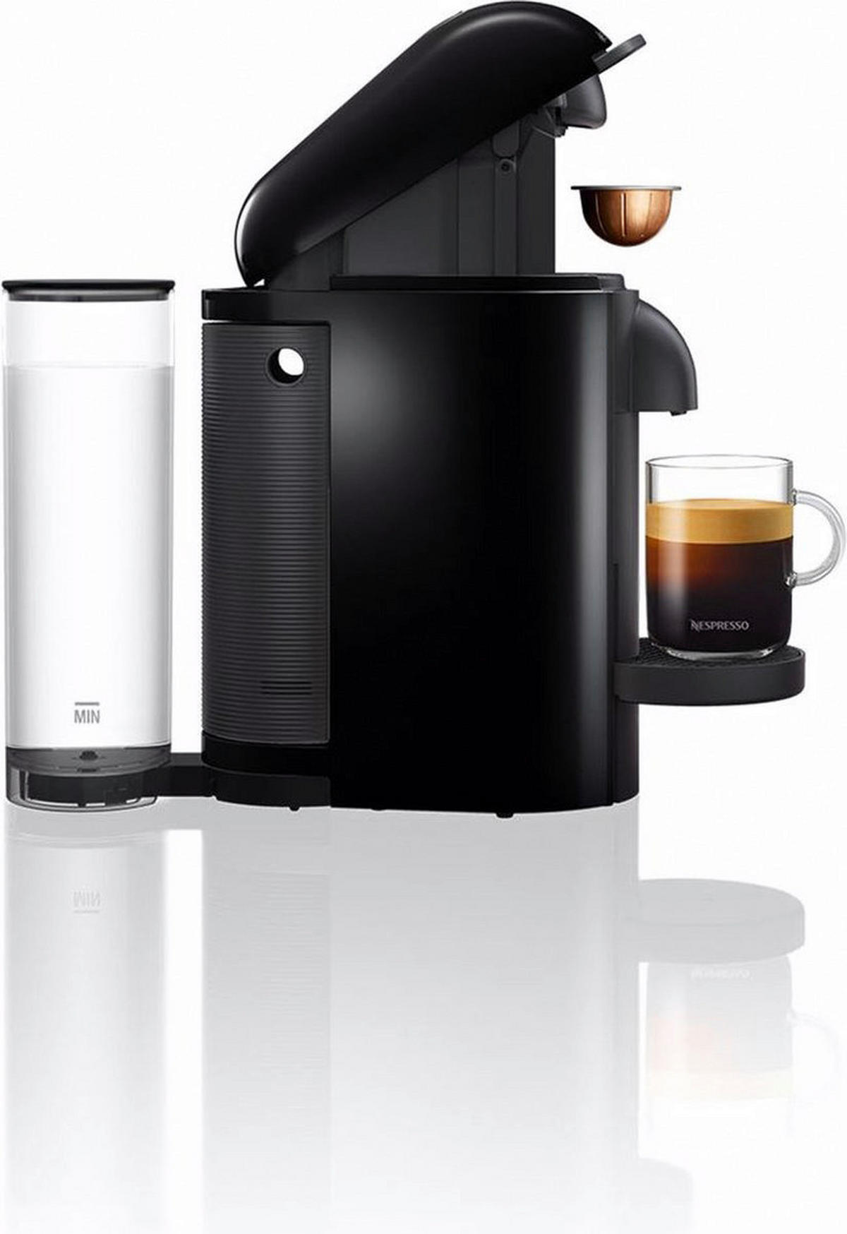 Krups Kapselmaschine XN903810WP schwarz Nespresso Vertuo Plus - schwarz (1,20l) - Krups