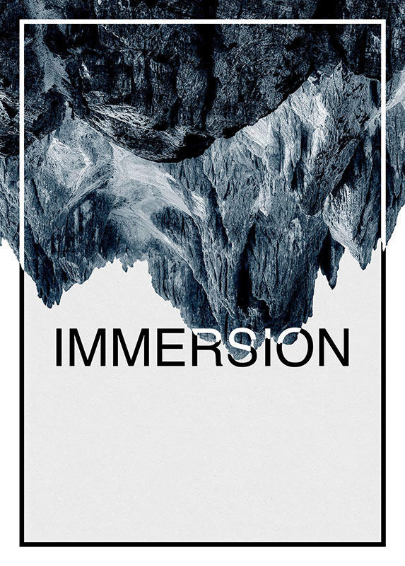 Komar Poster Immersion Steel Landschaft B/L: ca. 50x70 cm günstig online kaufen