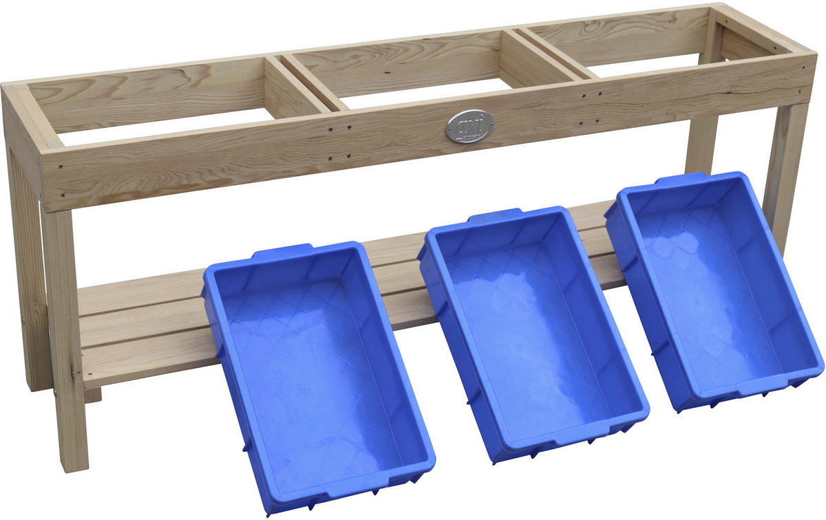 AXI Aktivitäten-Tisch blau B/H/L: ca. 124x50x27 cm Aktivitäten-Tisch - blau (27,00/124,00/50,00cm) - AXI
