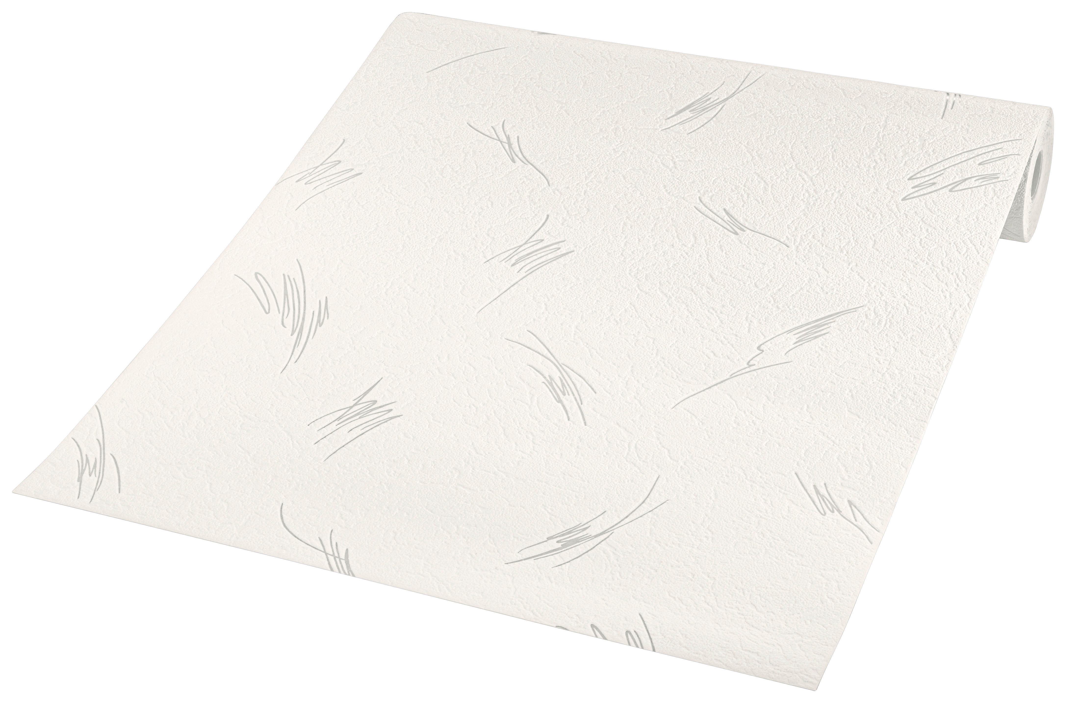 Vinyltapete Struktur weiß B/L: ca. 53x1005 cm Vinyltapete_3347-18 - weiß (53,00/1005,00cm)