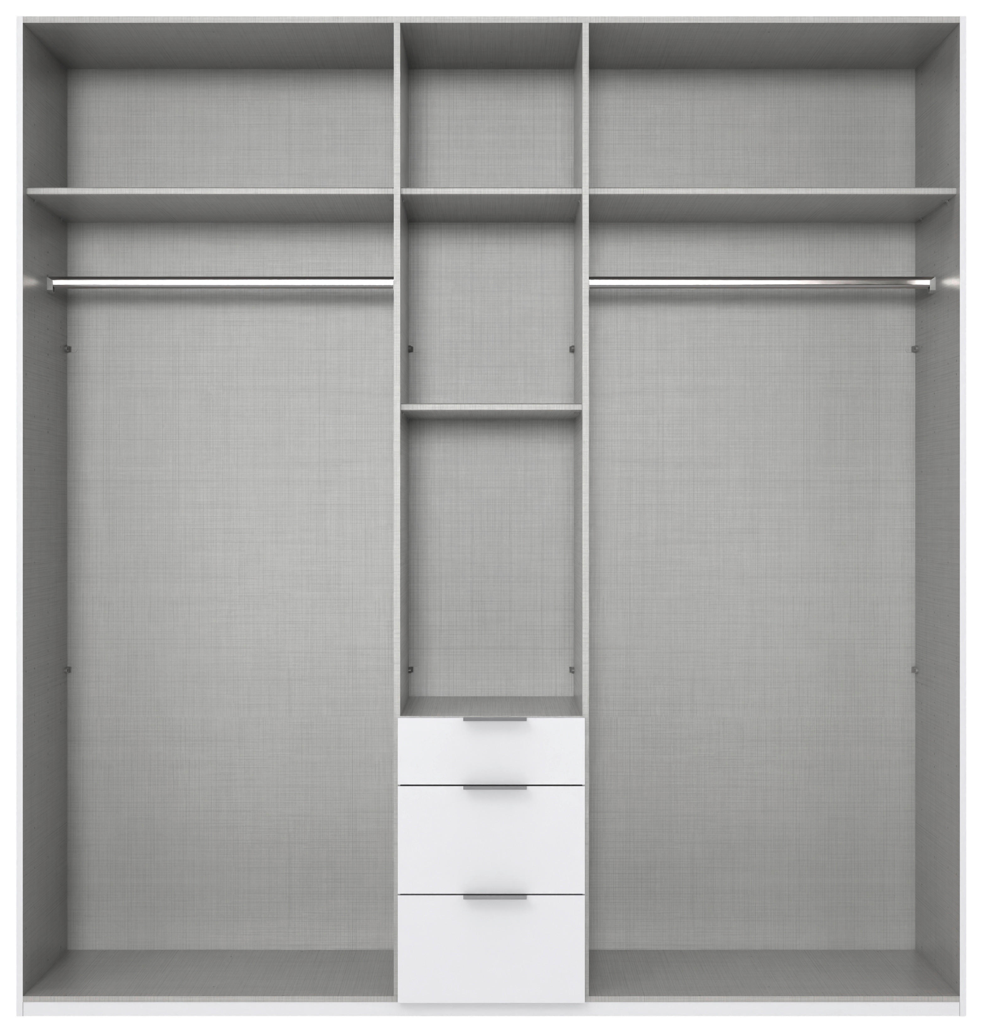 Kleiderschrank New York C Alpinweiß B/H/T: ca. 225x236x58 cm New York C - Alpinweiß/grau (225,00/236,00/58,00cm)