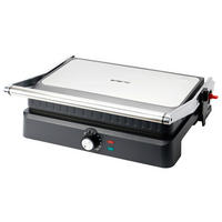 Emerio Multigrill CG-130859 silber B/H/L: ca. 13,6x33,5x38,5 cm Multi-Grill CG-130859 - silber (38,50/13,60/33,50cm) - Emerio