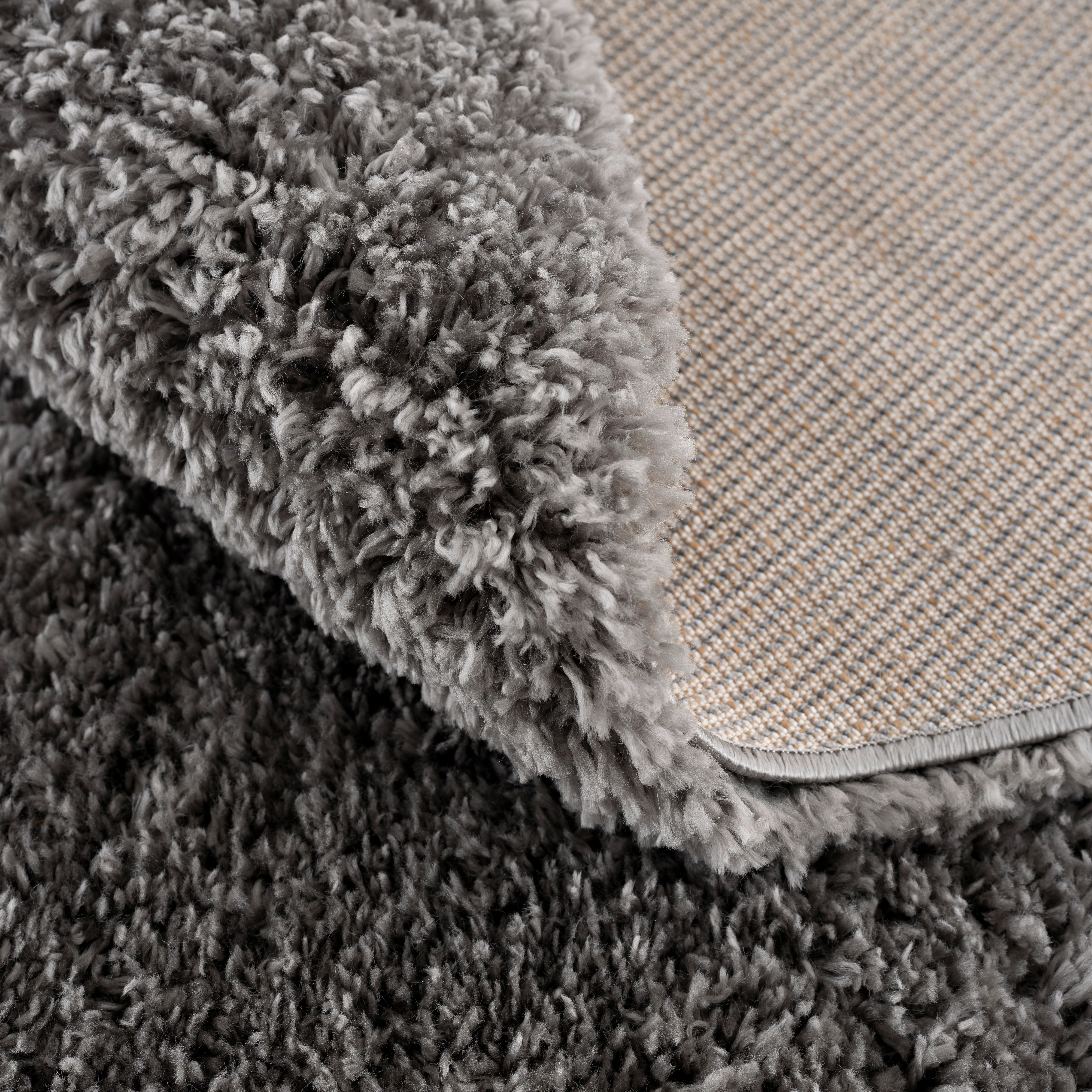 Sanat Teppich Porto dunkelgrau B/L: ca. 120x120 cm Porto - dunkelgrau (120,00/120,00cm) - Sanat