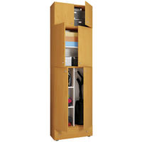 Putzschrank Lona buche Nachbildung weiß B/H/T: ca. 70x240x39 cm Lona - weiß/buche (70,00/240,00/39,00cm) - VCM Möbel