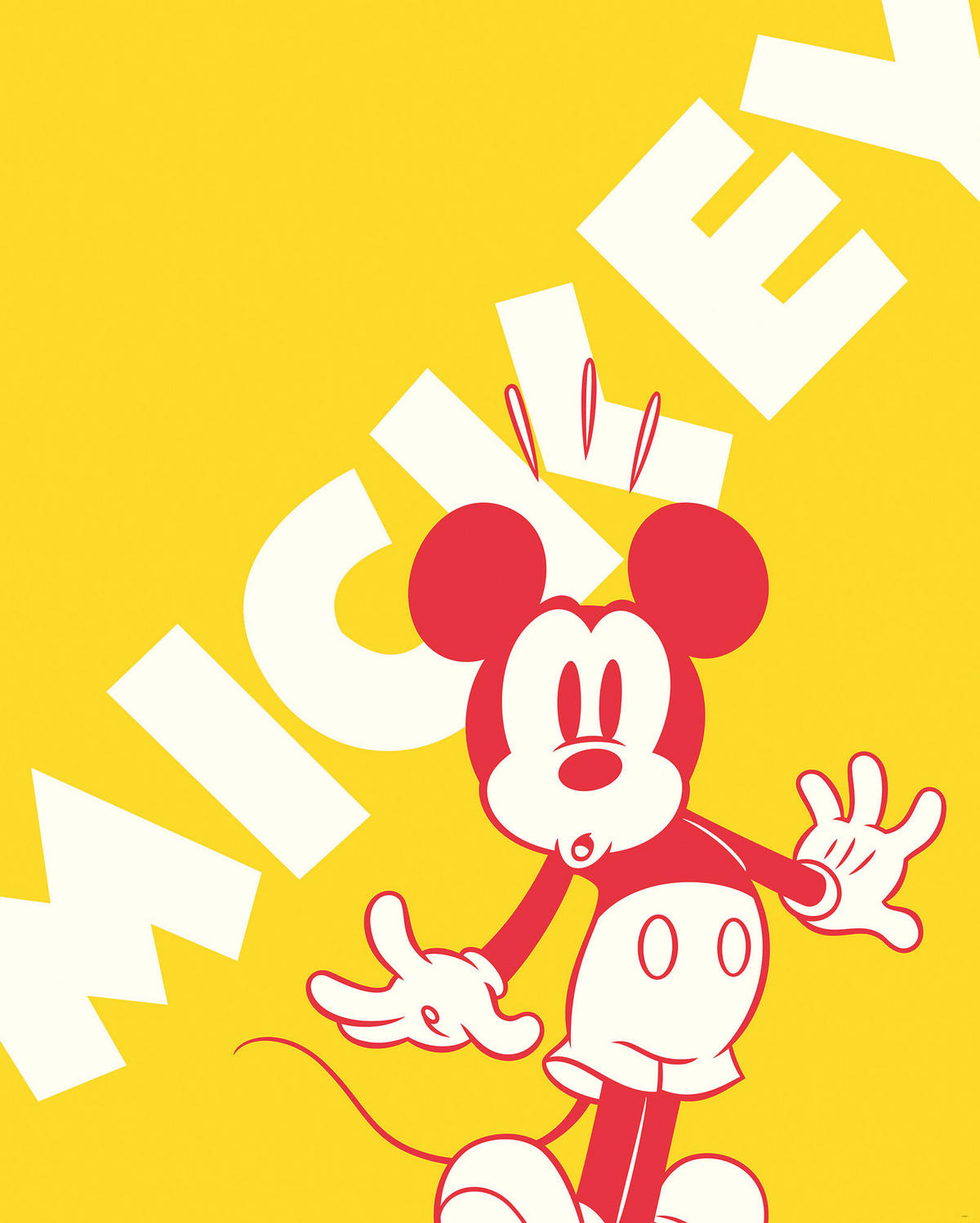 Komar Fototapete Mickey Contrast B/L: ca. 200x250 cm Mickey Contrast - (200,00/250,00cm) - Komar