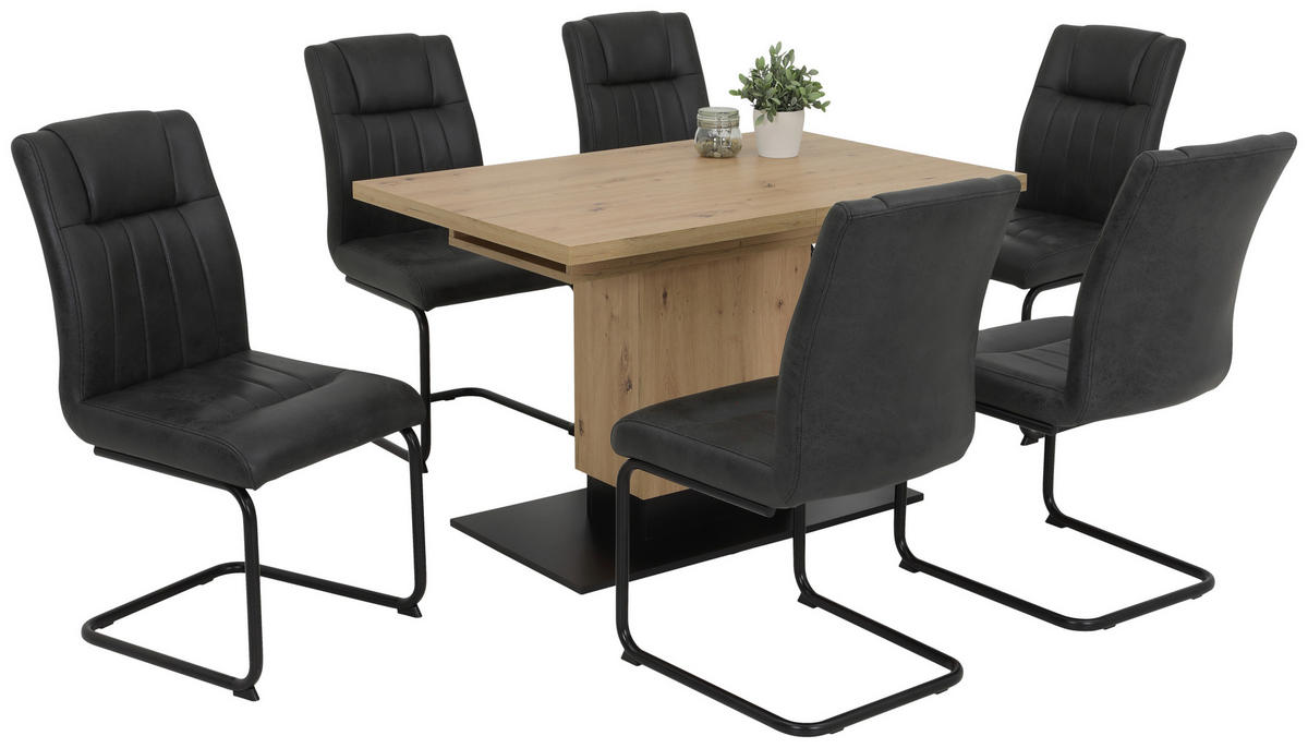 Esstisch LORENA Eiche Artisan Nachbildung braun B/H/T: ca. 120x76x80 cm LORENA - braun/Eiche (120,00/76,00/80,00cm) - Hela