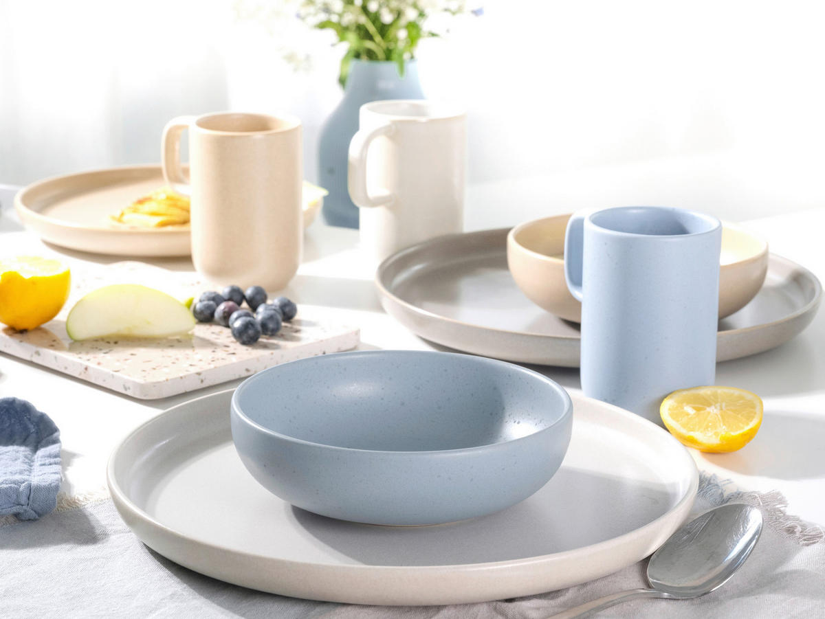 CreaTable Kombiservice Uno Nordic bunt Steinzeug 16 tlg. Uno Nordic - bunt - CreaTable
